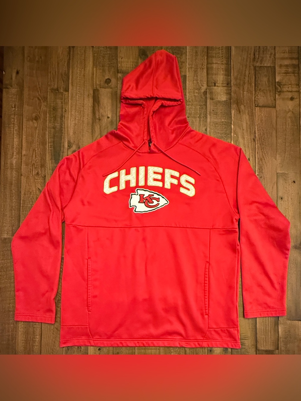 NFL Team Apparel Kansas City Chiefs Red Hooded Sweatshirt